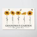 Grandma¡®s Garden Love Grows Here Sunflower Gift For Grandma Nana Mom Personalized Poster