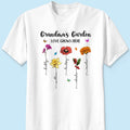 Grandma¡®s Garden Love Grows Here Beautiful Birth Month Flower Mother¡®s Day Gift For Grandma Mom Personalized Shirt